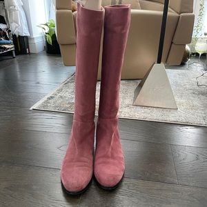 Sergio Rossi pink boots